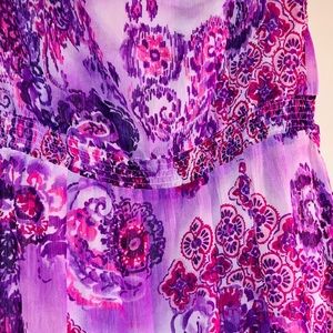 Purple & Pink pattern dress